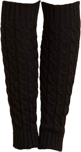 F.C. Fashion Culture Women's Cable Knit Ribbed Leg Warmers Boot Toppers in Saudi Arabia