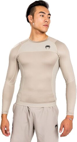 Venum Men's G-fit Air Rashguard Longsleeve-Sand in Saudi Arabia