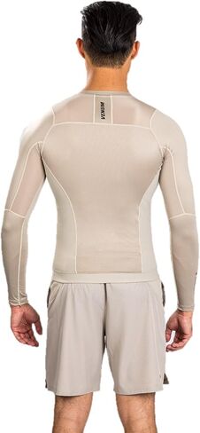 Venum Men's G-fit Air Rashguard Longsleeve-Sand in Saudi Arabia