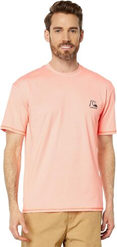 Quiksilver Men's Standard Heritage Heather Ss Short Sleeve Surf Tee Shirt Rashguard in Saudi Arabia