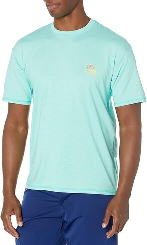 Quiksilver Men's Standard Heritage Heather Ss Short Sleeve Surf Tee Shirt Rashguard in Saudi Arabia