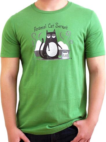 Personal Cat Servant | Funny Cat T-Shirt for Men Women, Perfect Cat Dad Mom Tshirt in Saudi Arabia