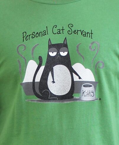 Personal Cat Servant | Funny Cat T-Shirt for Men Women, Perfect Cat Dad Mom Tshirt in Saudi Arabia
