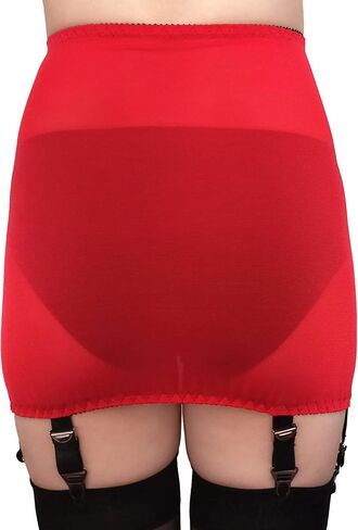 Estanla Womens High Waisted Retro Skirt Non-slip Adjustable Metal Buckle Garter Belt in Saudi Arabia
