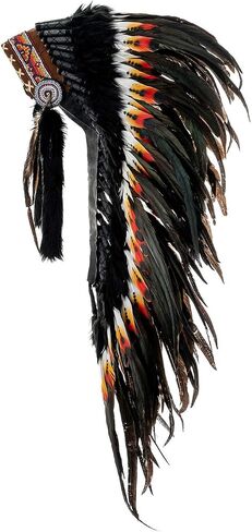 Novum Crafts Feather Headdress | Native American Indian Inspired | Choose Color in Kuwait