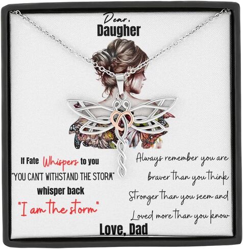 WISHICIOUS - Daughter Gifts from Mom and Dad, Mother Daughter gift from mom - Gifts for Daughters from Mothers - To My Daughter Necklace From Mom and Dad - Mom and Daughter necklace Birthday Gift for Daughter, Father Daughter Necklace in Saudi Arabia