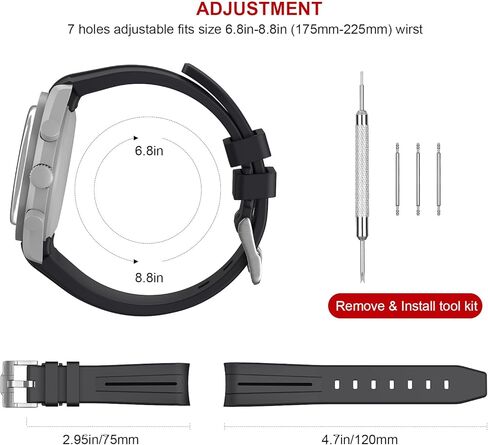 العصابات لساعة Moonswatch، حزام متوافق مع أوميغا سواتش Moonswatch Speedmaster لا فجوة تصميم منحني سيليكون حزام بديل مقاوم للماء لساعة أوميغا الرجال النساء in Kuwait