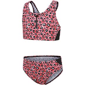 Girls Two Piece Swimsuits Rainbow Bikini Sets Adjustable Strap Bathing Suits
