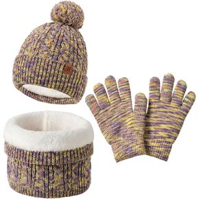 مجموعة من 3 قطع من قفازات وشاح الشتاء للأطفال والبنات والأولاد من جاستور in Kuwait