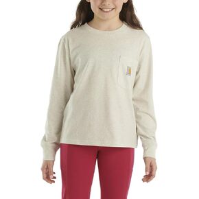 Carhartt Girls' Long-Sleeve Pocket Tee T-Shirt in Saudi Arabia