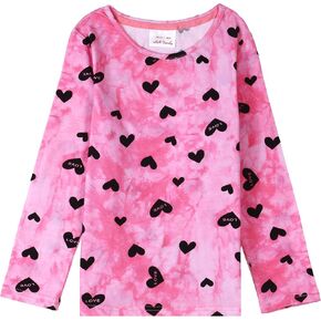 HH Family Girls Valentine’s Day Shirt Unicorn Heart Love Kids Tops T-Shirt Clothing in Kuwait