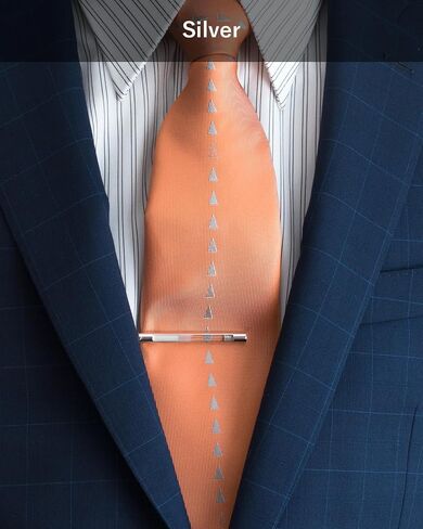[TAVARAT] Glass Tie Clip Tie Clips for Men half clear Tie Bar Tie Pin Tps-124 in Saudi Arabia