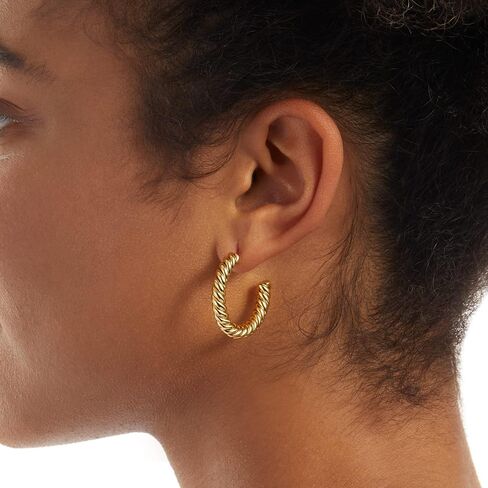 Amazon Essentials Sterling Silver Twisted Rope Hoop in Saudi Arabia