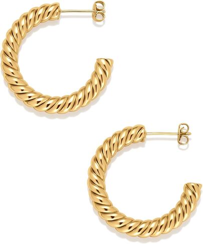 Amazon Essentials Sterling Silver Twisted Rope Hoop in Saudi Arabia