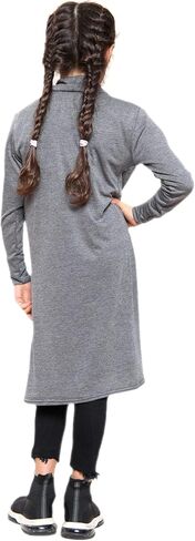 Girls Boyfriend Cardigan Plain Long Sleeve Fashion Open Top Age 5-14 Years in Saudi Arabia