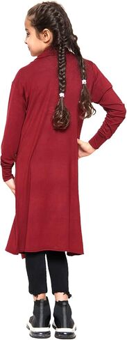 Girls Boyfriend Cardigan Plain Long Sleeve Fashion Open Top Age 5-14 Years in Saudi Arabia
