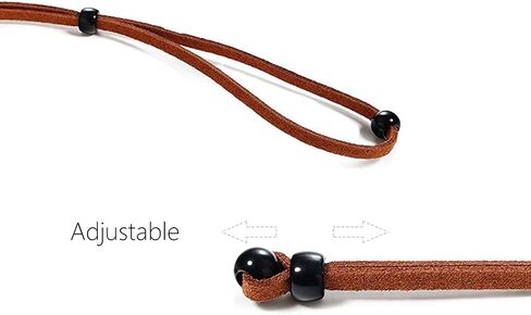 Borsgye 6PCS Eyeglass Rope Leather Velvet Strap Holder Chain Eyeglass Lanyard Sports Glass Cords Necklace Chain Fashion Accessories - Black in Saudi Arabia