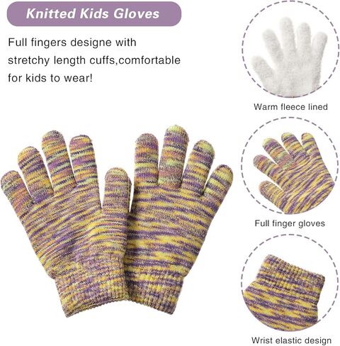 مجموعة من 3 قطع من قفازات وشاح الشتاء للأطفال والبنات والأولاد من جاستور in Kuwait