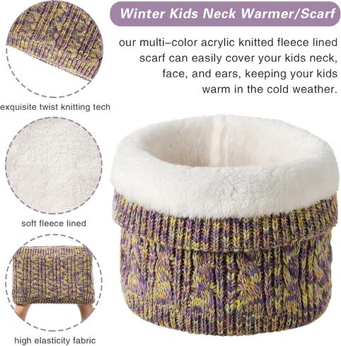 مجموعة من 3 قطع من قفازات وشاح الشتاء للأطفال والبنات والأولاد من جاستور in Kuwait