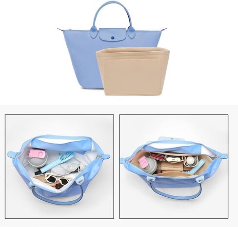 SMART DK Purse Organizer Insert for longchamp (BLACK, L/11 * 6.69 * 9.84in) in Saudi Arabia