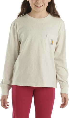 Carhartt Girls' Long-Sleeve Pocket Tee T-Shirt in Saudi Arabia