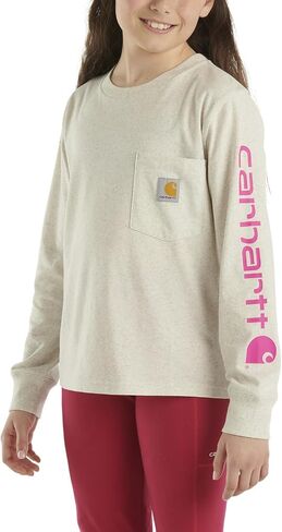 Carhartt Girls' Long-Sleeve Pocket Tee T-Shirt in Saudi Arabia