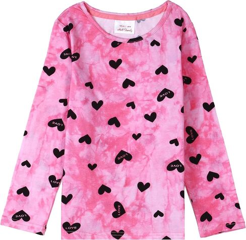 HH Family Girls Valentine’s Day Shirt Unicorn Heart Love Kids Tops T-Shirt Clothing in Kuwait