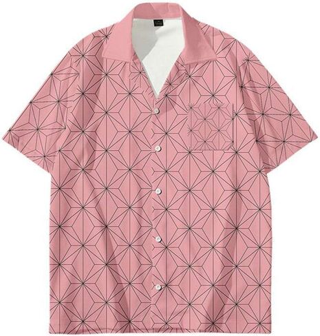 Mens Kamado Nezuko Tanjirou Agatsuma Zenitsu Tomioka Giyuu Shirt 3D Printed Anime Cosplay T-Shirt Top in Saudi Arabia