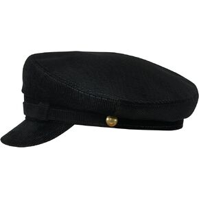 Sterkowski Liverpool Style Cap | 100% Cotton Breton Cap for Men and Women | Breathable Corduroy Greek Fisherman Cap