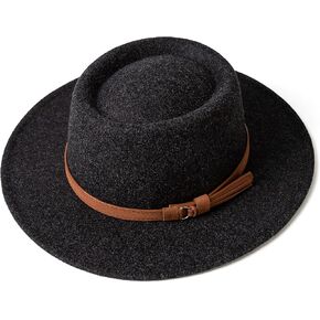قبعة جوسيفان ريترو من الصوف للنساء ذات حافة واسعة مع إبزيم حزام in Kuwait