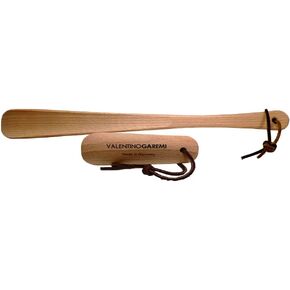 VALENTINO GAREMI Shoe Horn Set – Hard Wood Crafted – Long Handle & Travel Size Duo – Durable & Classic Design – Made in Germany in Saudi Arabia