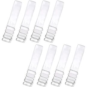 TACPAK 4 أزواج من أشرطة حمالة الصدر الناعمة الشفافة غير القابلة للانزلاق أشرطة حمالة الصدر الشفافة غير المرئية للنساء بدون حمالات طول حمالة الصدر البديلة القابلة للتعديل in Kuwait