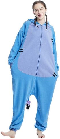 بيجامة OGU' DEAL Eeyore Oneise للكبار على شكل حيوانات حمار أزياء الهالوين وعيد الميلاد للرجال والنساء in Kuwait