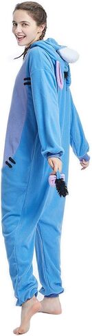 بيجامة OGU' DEAL Eeyore Oneise للكبار على شكل حيوانات حمار أزياء الهالوين وعيد الميلاد للرجال والنساء in Kuwait