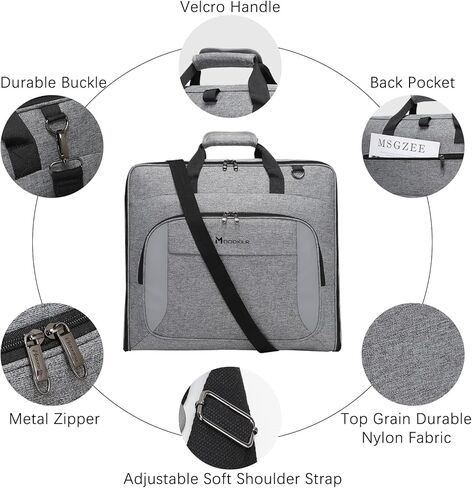 Modoker Suit Luggage Garment Bag with Shoulder Strap, Suit Carry on Bag Hanging Suitcase Garment Bags for Men Women Business Travel in Kuwait