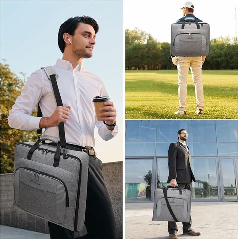 Modoker Suit Luggage Garment Bag with Shoulder Strap, Suit Carry on Bag Hanging Suitcase Garment Bags for Men Women Business Travel in Kuwait