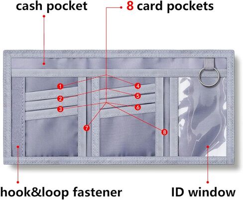توك اكتيك محفظة للاطفال الاولاد والبنات من سن 4-12 سنة، محفظة ثلاثية الطيات للبنات، محفظة مبتكرة لهدايا عيد ميلاد الاطفال، لعبة 111، 5×3 انش، عصرية in Kuwait