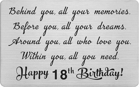 21st Year Old Happy Birthday Gifts, 21th Birthday Decorations, Engraved Wallet Inserts Card Present for Women Men Him Her in Saudi Arabia