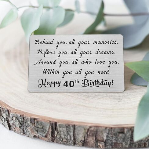 21st Year Old Happy Birthday Gifts, 21th Birthday Decorations, Engraved Wallet Inserts Card Present for Women Men Him Her in Saudi Arabia