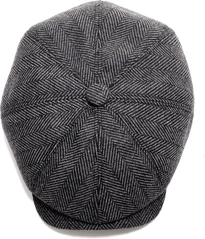 Sumolux Newsboy Cap for Men Wool Classic 8 Panel Vintage Gatsby Lvy Cabbie Hat Flat Beret Cap in Saudi Arabia
