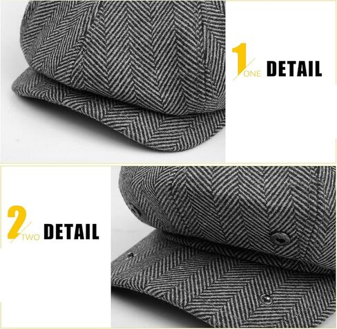 Sumolux Newsboy Cap for Men Wool Classic 8 Panel Vintage Gatsby Lvy Cabbie Hat Flat Beret Cap in Saudi Arabia