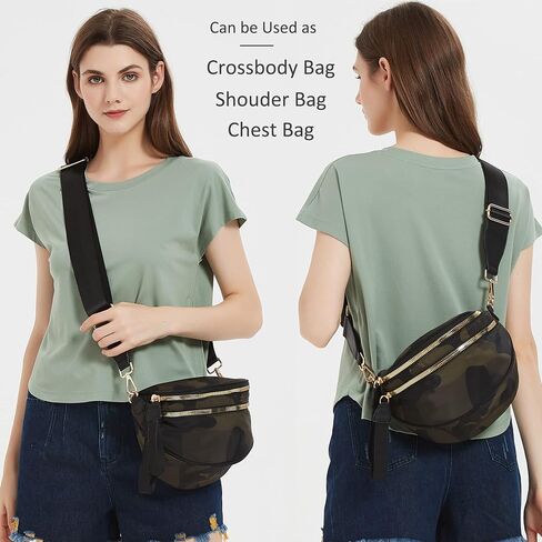 Crossbody Bags for Women Nylon Cross Body Travel Shoulder Handbags Lady Chest Purses Light Sling Backpack in Saudi Arabia