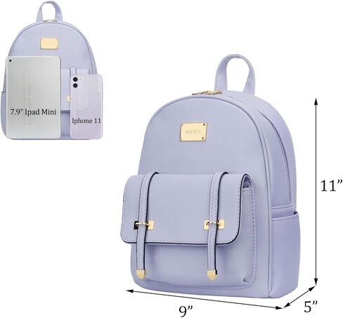 KKXIU 3pcs Fashion Small Synthetic Leather Backpack Purse Cute Mini Bookbag for Women and Girls in Kuwait