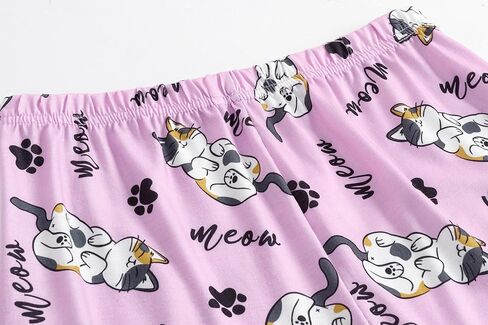 Vopmocld Kids Short Sleeve Long Pants Cartoon Cute 2PCS Sleepwear Casual Loungewear Unisex Child Size 6 Years to 14 Years in Kuwait