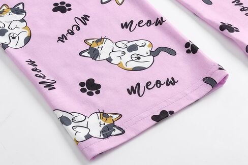 Vopmocld Kids Short Sleeve Long Pants Cartoon Cute 2PCS Sleepwear Casual Loungewear Unisex Child Size 6 Years to 14 Years in Kuwait