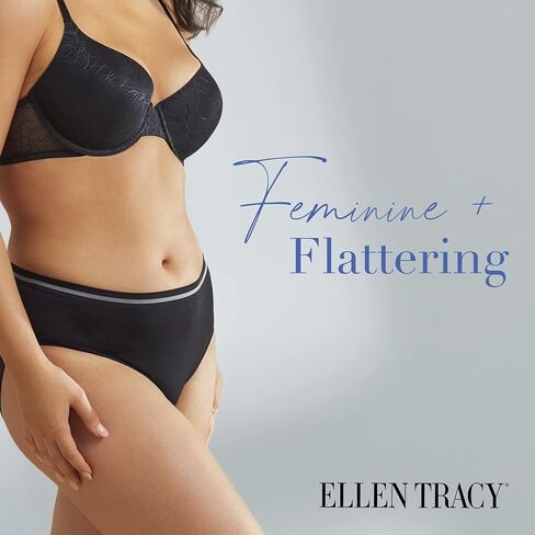 سراويل داخلية نسائية من ELLEN TRACY بدون خياطة تناسب هيبستر - عبوات متعددة من 3 قطع in Kuwait