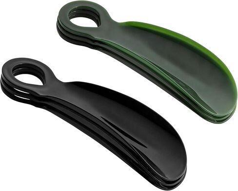 قرون أحذية بلاستيكية من MARS WELLNESS مقاس 5.5 بوصة للرجال والنساء (عبوة من 6 قطع) - مساعد حذاء صغير محمول - لبيسة حذاء بحجم مناسب للسفر in Kuwait