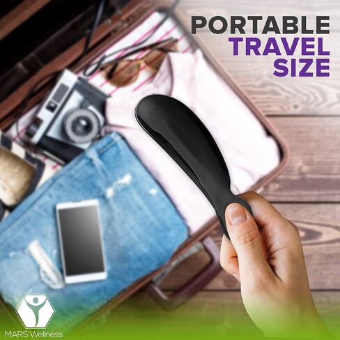 قرون أحذية بلاستيكية من MARS WELLNESS مقاس 5.5 بوصة للرجال والنساء (عبوة من 6 قطع) - مساعد حذاء صغير محمول - لبيسة حذاء بحجم مناسب للسفر in Kuwait