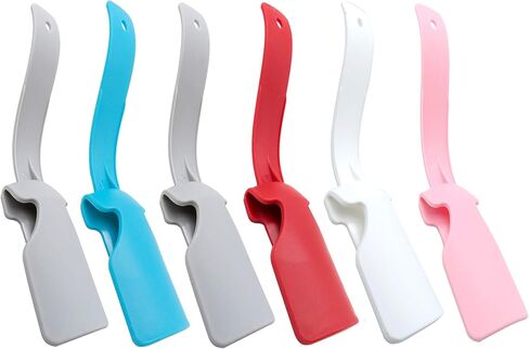 6 قطع مساعد للأحذية الكسولة، سهل الحمل والنقل لبوق حذاء بلاستيكي سهل الارتداء / إيقاف جورب منزلق مناسب للسفر ولجميع الأعمار والكبار والأطفال والرجال والنساء وكبار السن ذوي الإعاقة، ألوان متعددة in Kuwait