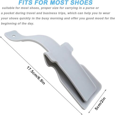 6 قطع مساعد للأحذية الكسولة، سهل الحمل والنقل لبوق حذاء بلاستيكي سهل الارتداء / إيقاف جورب منزلق مناسب للسفر ولجميع الأعمار والكبار والأطفال والرجال والنساء وكبار السن ذوي الإعاقة، ألوان متعددة in Kuwait